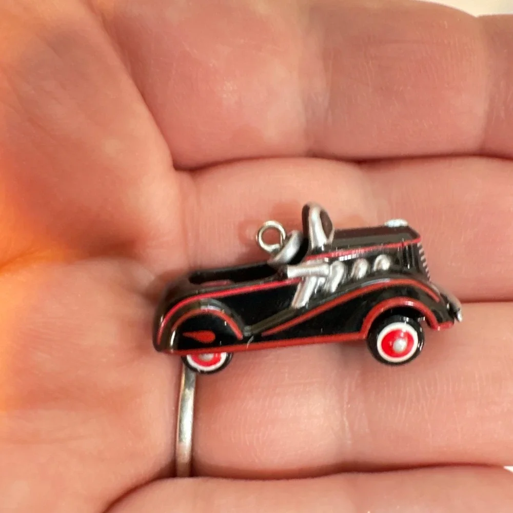 Hallmark Keepsake Miniature Ornaments Monopoly Race Car & 1937 Steelcraft Auburn
